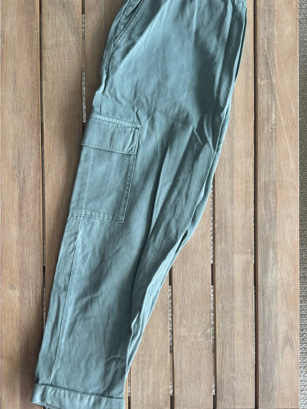 Women’s Cargo Pants in Teal Green - Casual Utility Style